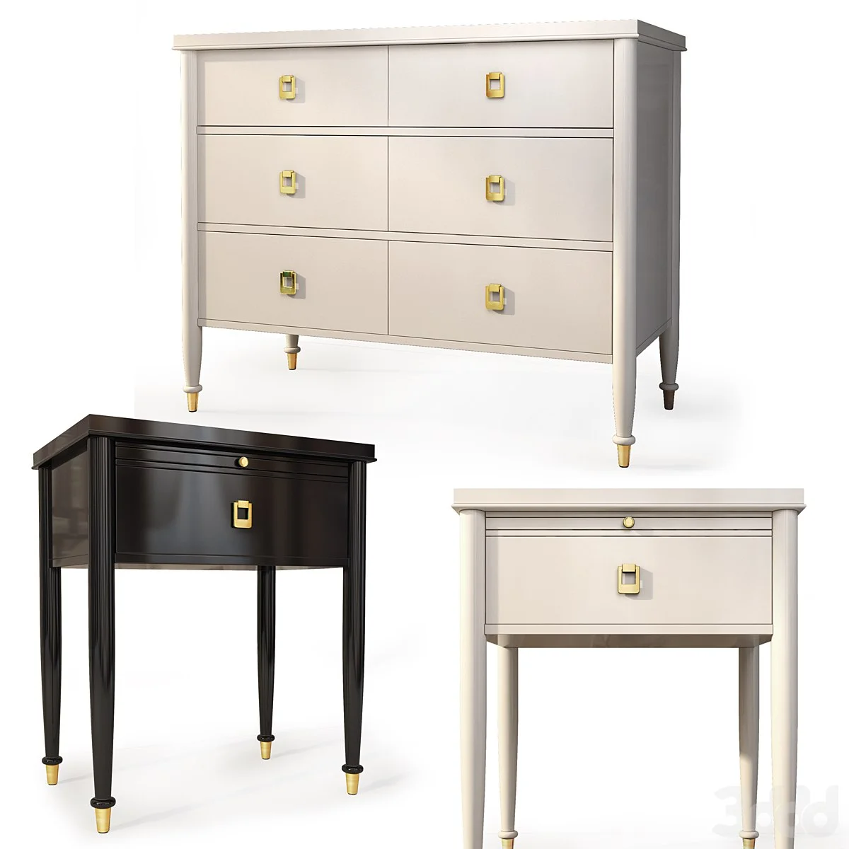Chest and nightstand Lacourte. Dresser, nightstand by Williams Sonoma